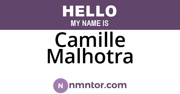 Camille Malhotra