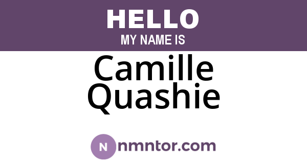 Camille Quashie
