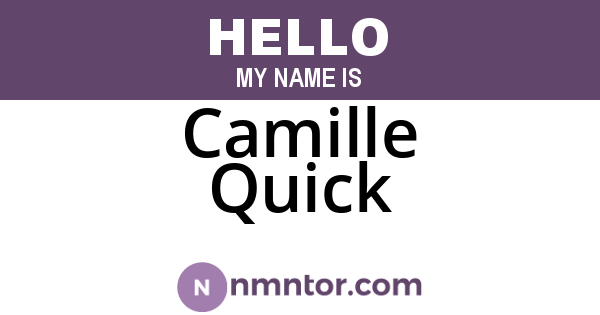 Camille Quick