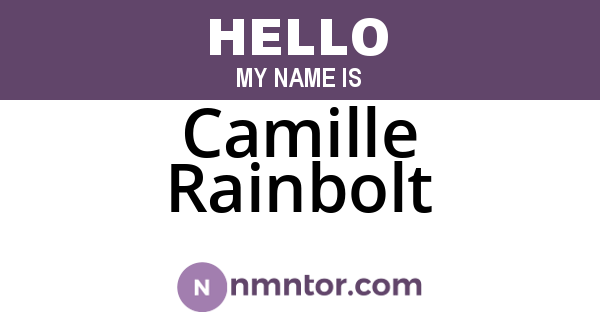 Camille Rainbolt