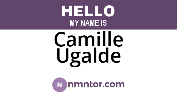 Camille Ugalde