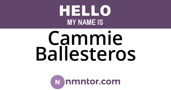 Cammie Ballesteros