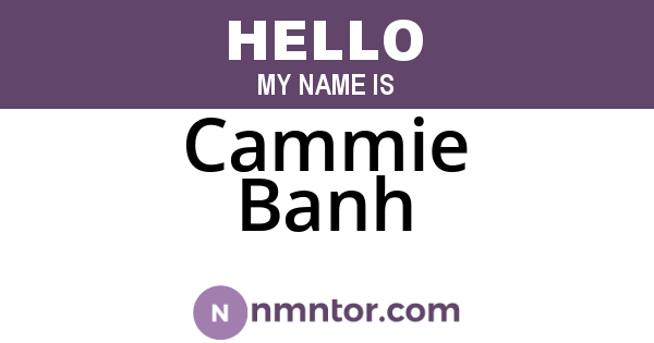 Cammie Banh