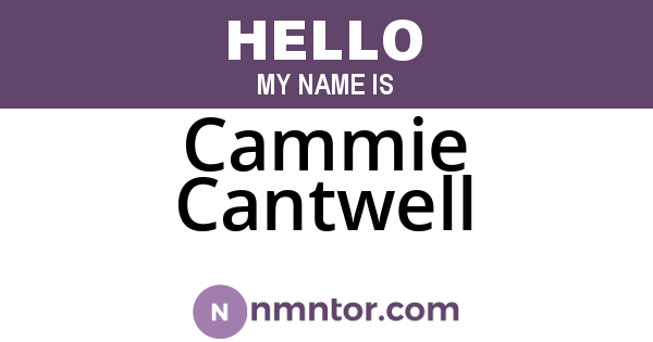 Cammie Cantwell