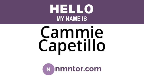 Cammie Capetillo