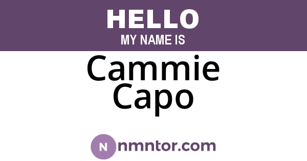 Cammie Capo