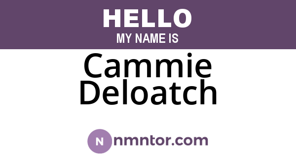 Cammie Deloatch