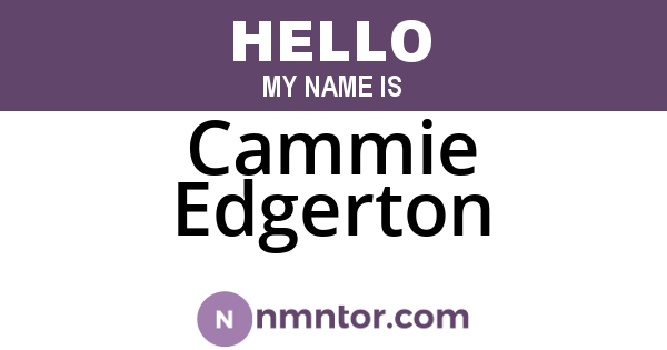 Cammie Edgerton