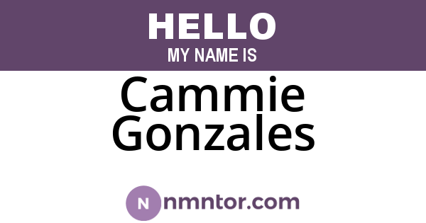Cammie Gonzales