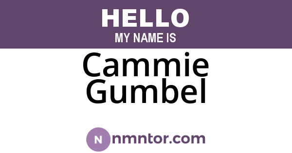 Cammie Gumbel