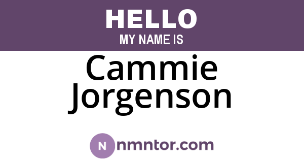 Cammie Jorgenson