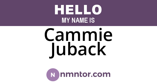 Cammie Juback