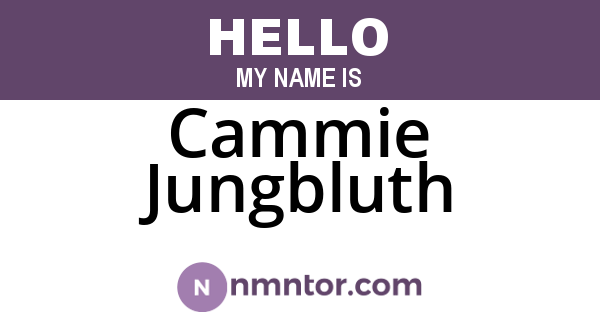 Cammie Jungbluth