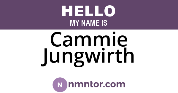 Cammie Jungwirth