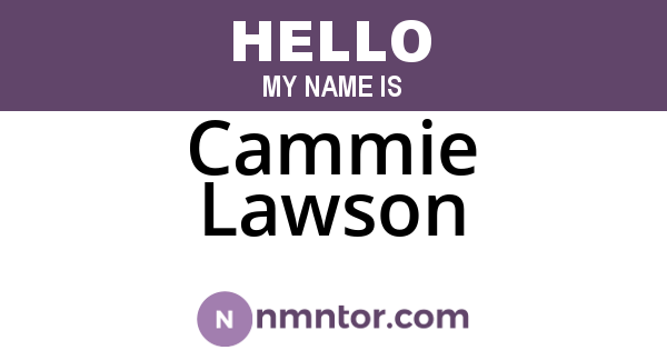 Cammie Lawson