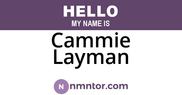 Cammie Layman