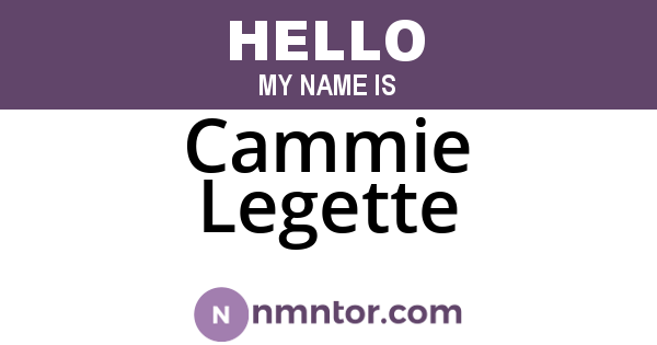 Cammie Legette