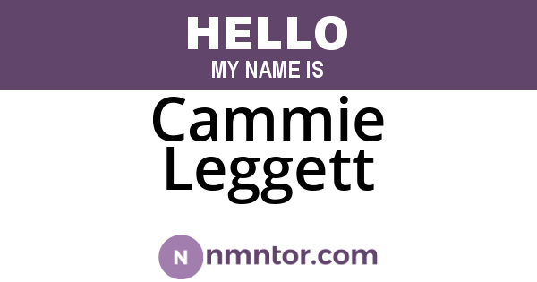 Cammie Leggett