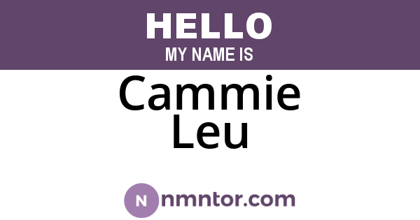 Cammie Leu