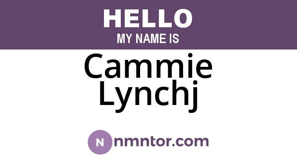 Cammie Lynchj