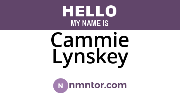 Cammie Lynskey