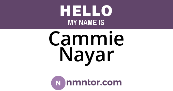 Cammie Nayar