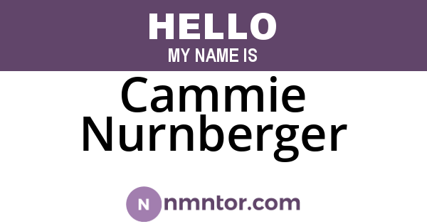 Cammie Nurnberger