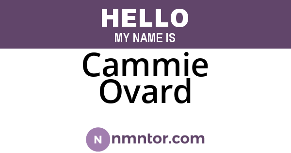 Cammie Ovard