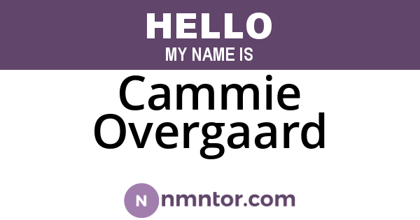 Cammie Overgaard