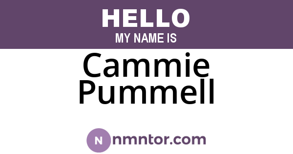 Cammie Pummell