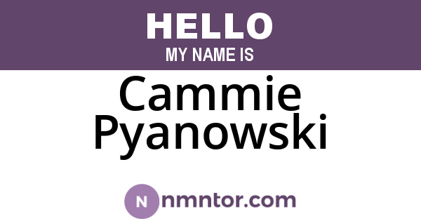 Cammie Pyanowski