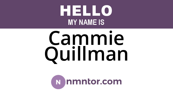 Cammie Quillman