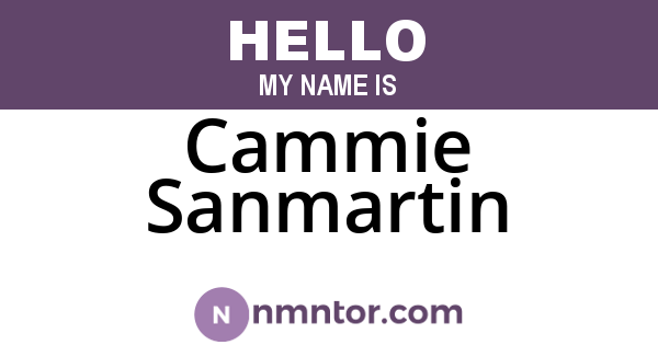 Cammie Sanmartin