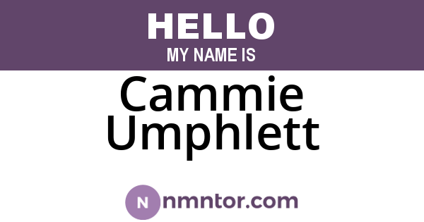 Cammie Umphlett