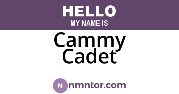 Cammy Cadet