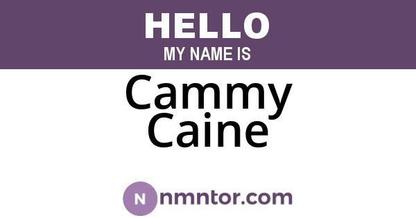 Cammy Caine