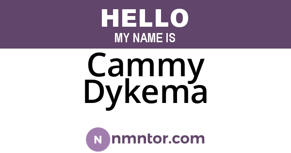 Cammy Dykema