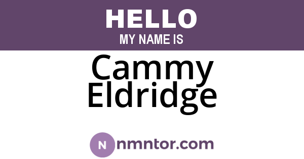 Cammy Eldridge