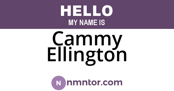 Cammy Ellington
