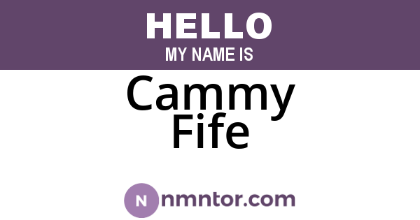 Cammy Fife