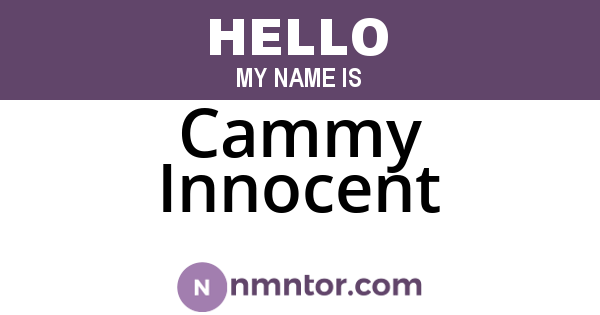 Cammy Innocent