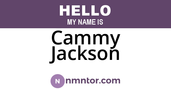 Cammy Jackson