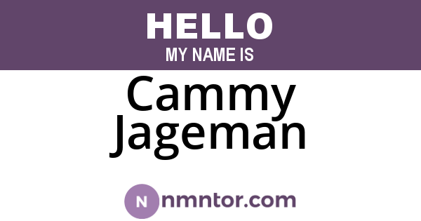 Cammy Jageman