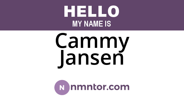 Cammy Jansen