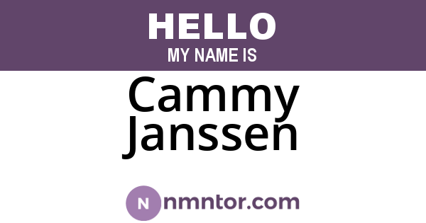Cammy Janssen