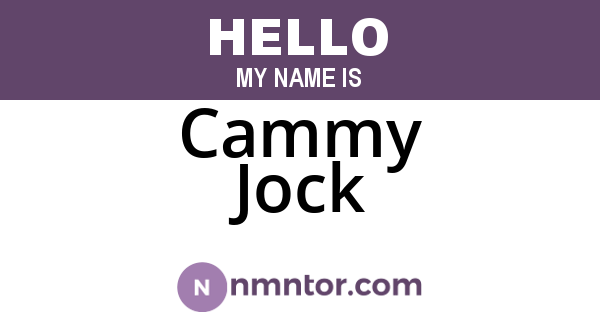 Cammy Jock