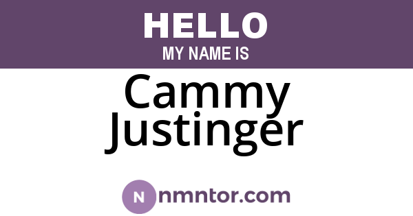 Cammy Justinger