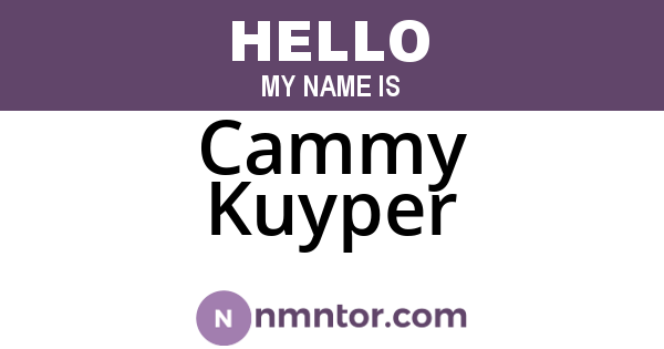 Cammy Kuyper