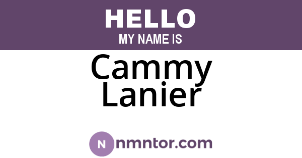 Cammy Lanier