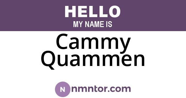 Cammy Quammen
